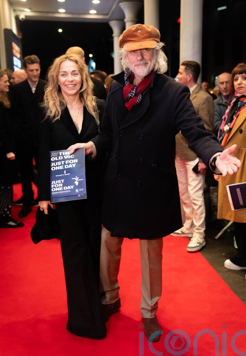Bob Geldof attends celebrity-packed press night for Live Aid-inspired musical