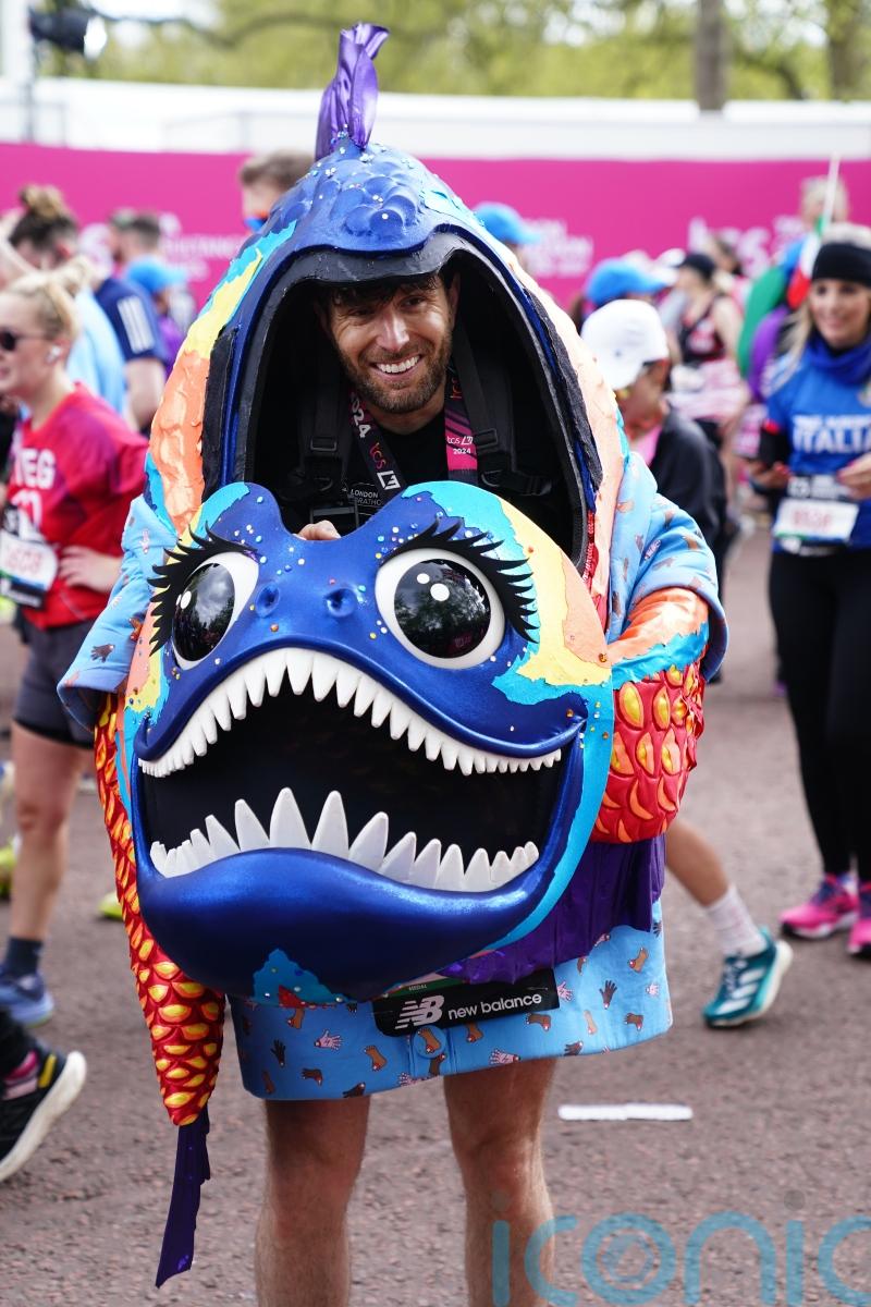 Joel Dommett says he had to ‘dig deep’ running London Marathon as a piranha
