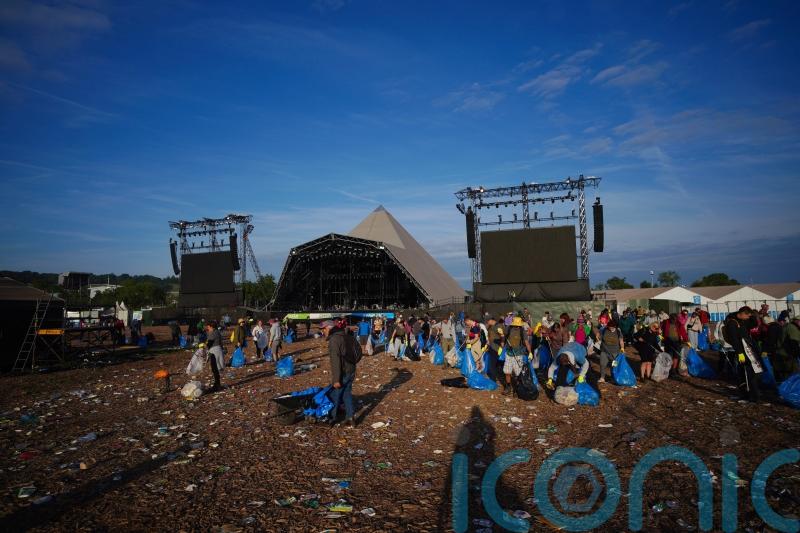 Glastonbury clean-up under way as 2024 music festival comes to an end