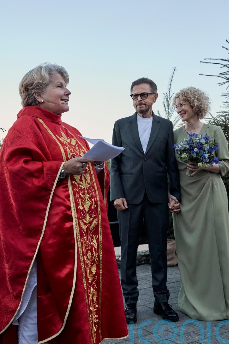 Abba&rsquo;s Bjorn Ulvaeus marries partner in ceremony officiated by Sandi Toksvig