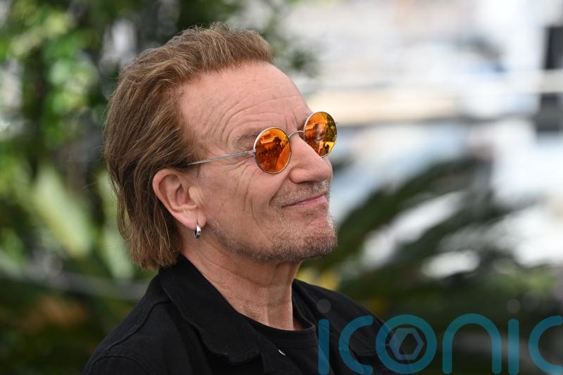 U2&rsquo;s Bono calls to &lsquo;stop war&rsquo; as band perform Sunday Bloody Sunday at The Ivors