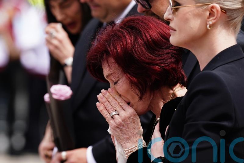 Sharon Osbourne emotional as family look at Ozzy Osbourne tributes in Birmingham