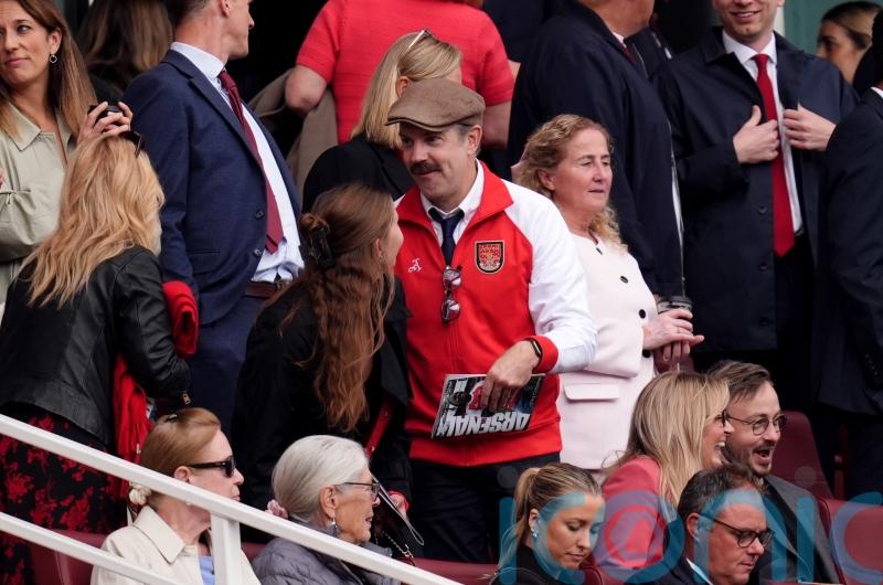Ted Lasso star Jason Sudeikis watches Arsenal’s win against Nottingham Forest