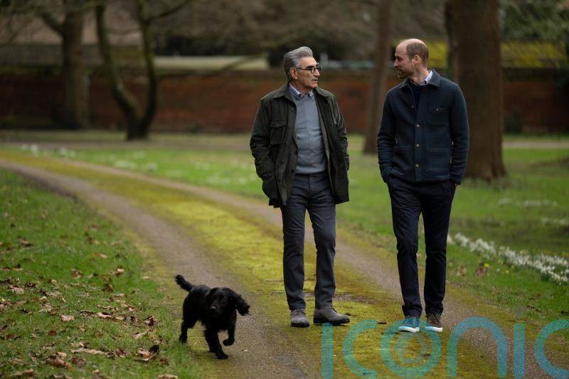 Clip reveals William inviting Eugene Levy to ‘pop down’ to Windsor Castle
