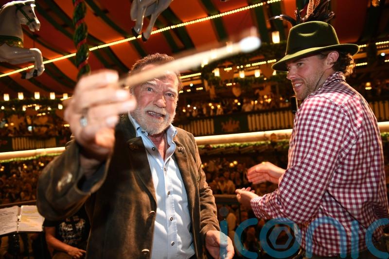 Schwarzenegger stars at Munich’s Oktoberfest