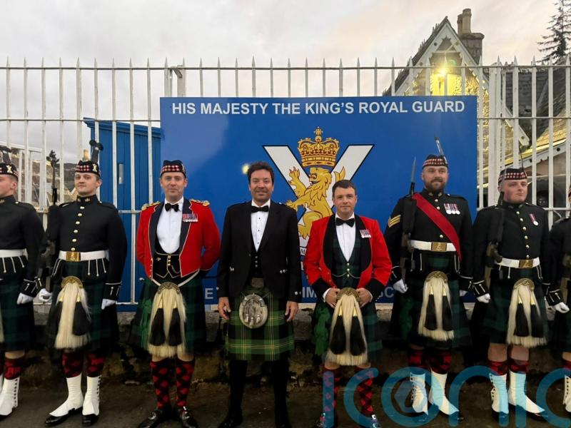 Jimmy Fallon tells of drinking ‘Buckie’ at ‘best dinner ever’ with royal guard