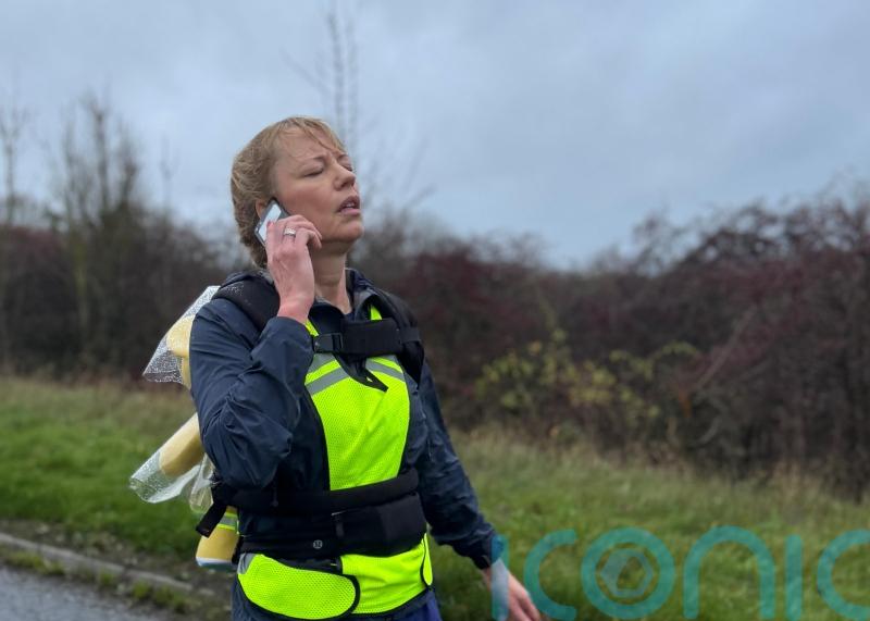 Sara Cox completes 135-mile journey for Children In Need raising more than £7m