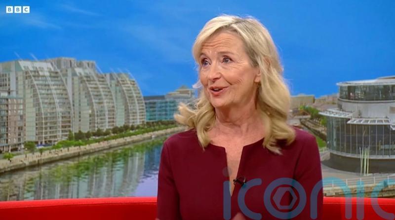 Weather presenter Carol Kirkwood fights back tears after BBC announcement