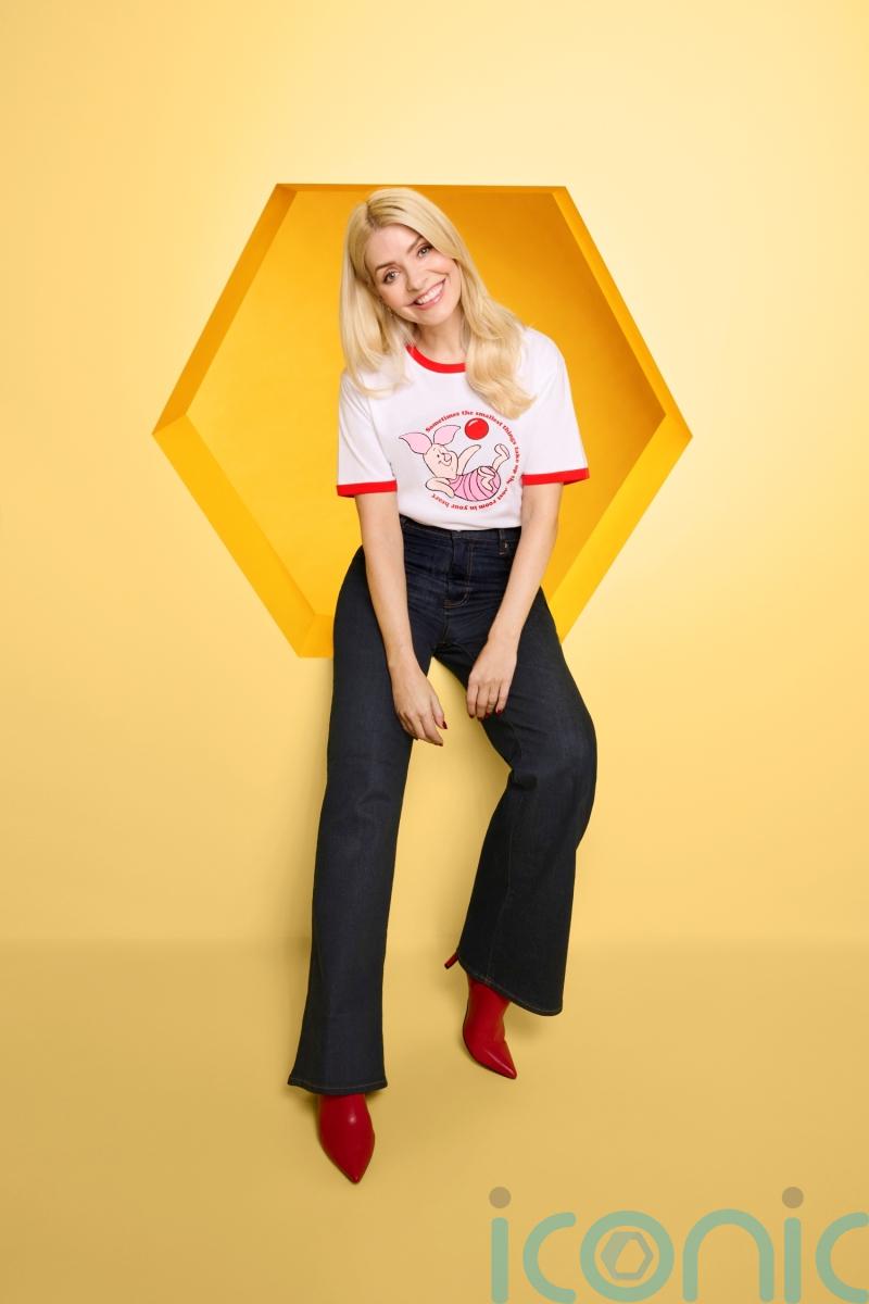 Holly Willoughby, Kate Winslet and Alex Hassell model new Red Nose Day t-shirts