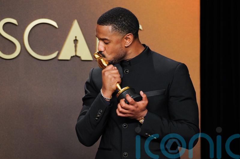 Michael B Jordan pays tribute to other black winners in emotional Oscars speech